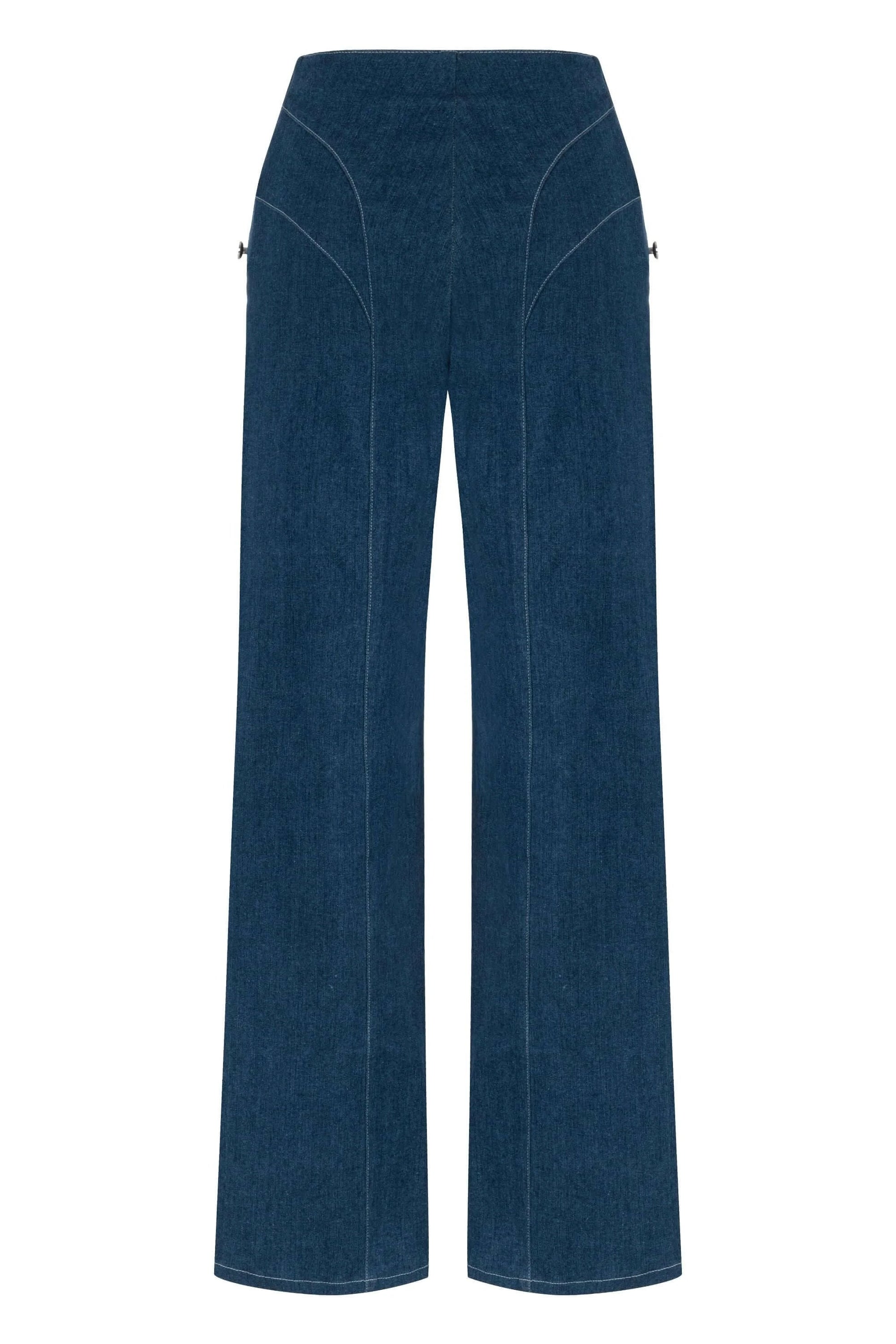 JENDUE Myla Denim Jean - Women's High-Waisted Wide Leg by Jendue