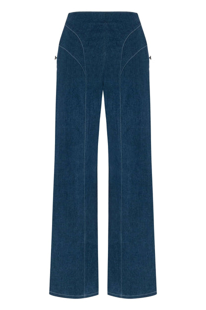JENDUE Myla Denim Jean - Women's High-Waisted Wide Leg by Jendue