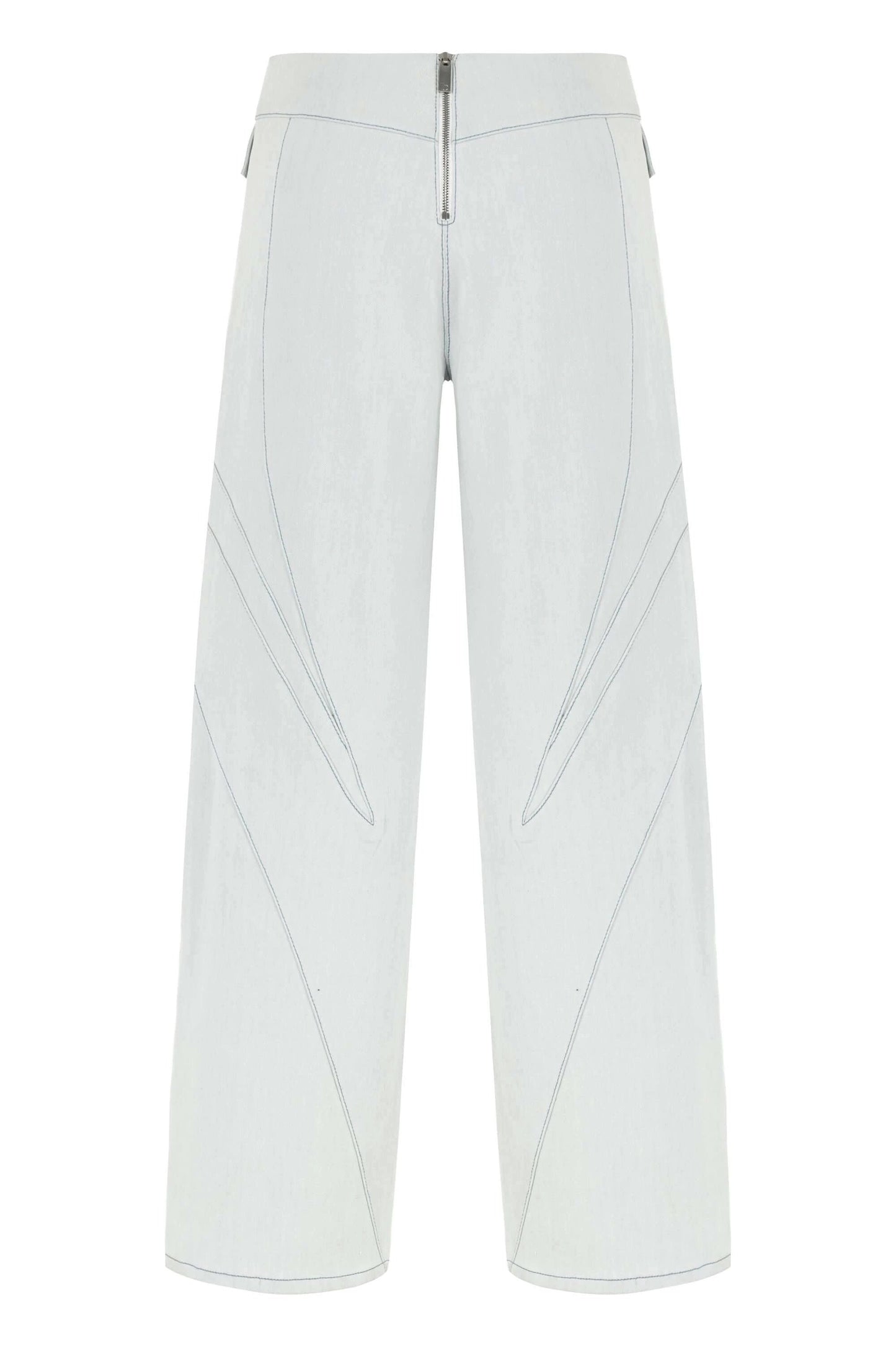 JENDUE Myla Light Denim Jean - Unique Cut-Outs & Wide Leg by Jendue