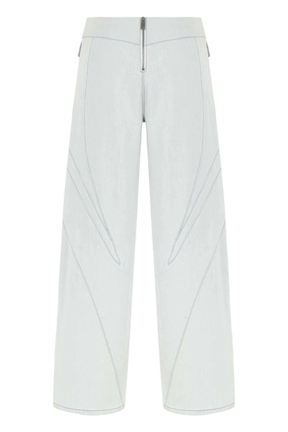 JENDUE Myla Light Denim Jean - Unique Cut-Outs & Wide Leg by Jendue