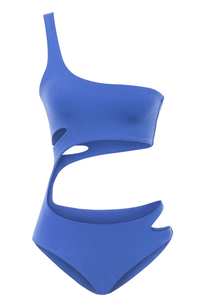 JENDUE Ocean Cutout Swimwear - One-Shoulder Monokini by Jendue