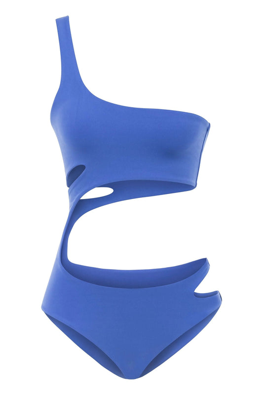 JENDUE Ocean Cutout Swimwear - One-Shoulder Monokini by Jendue