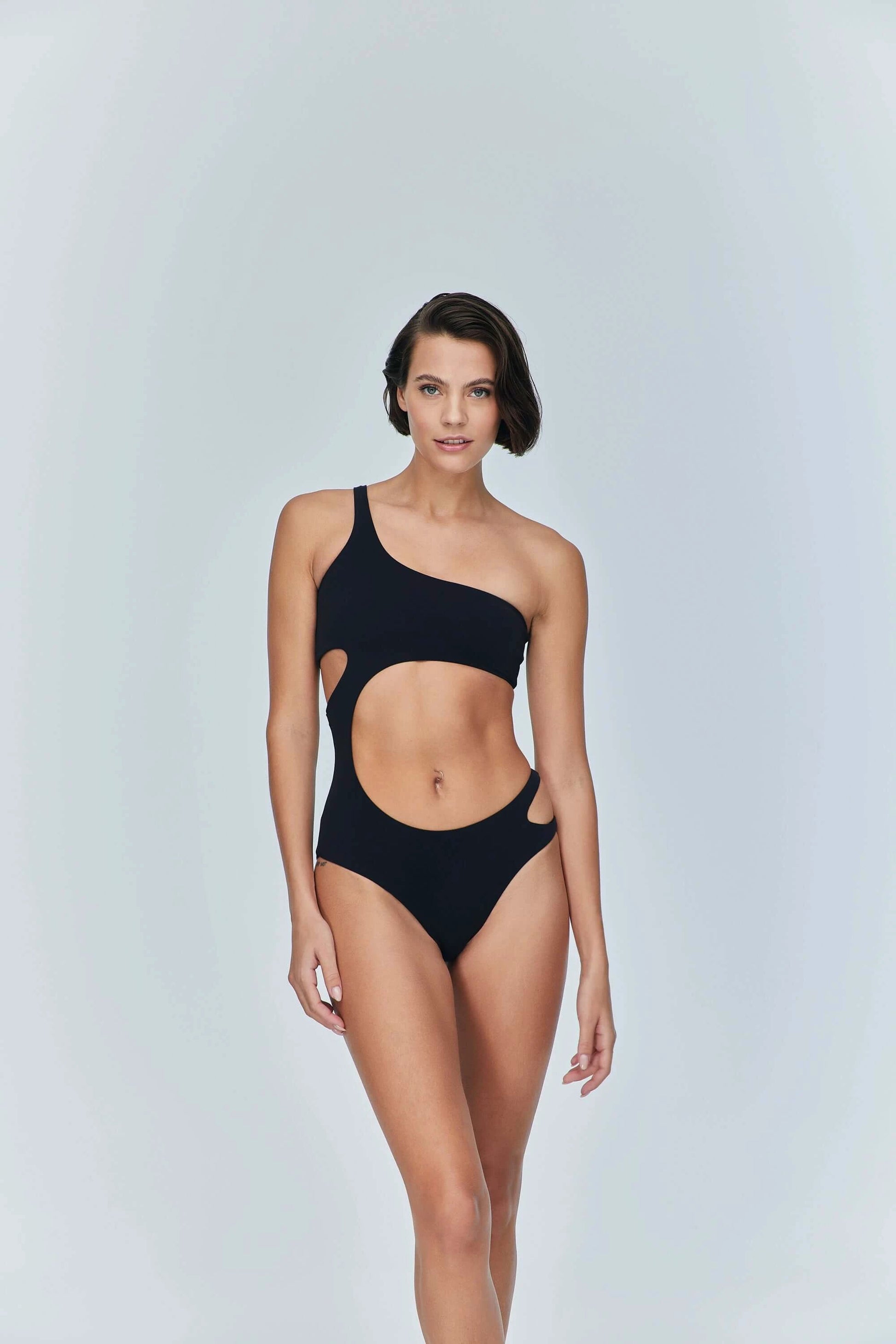 JENDUE Ocean Cutout Swimwear - One-Shoulder Monokini by Jendue