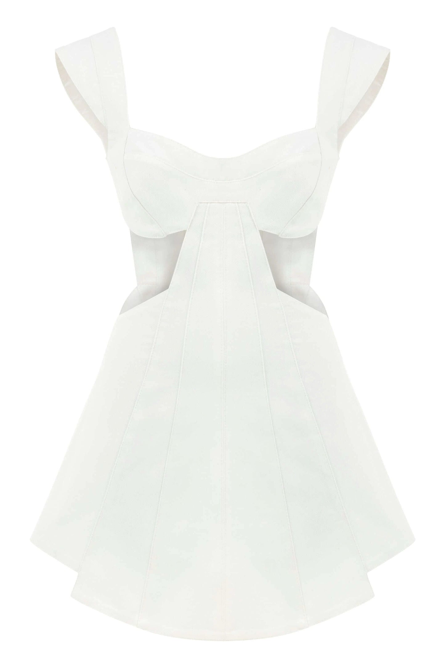 JENDUE Ron White Cut Out Denim Mini Dress - Modern & Chic by Jendue