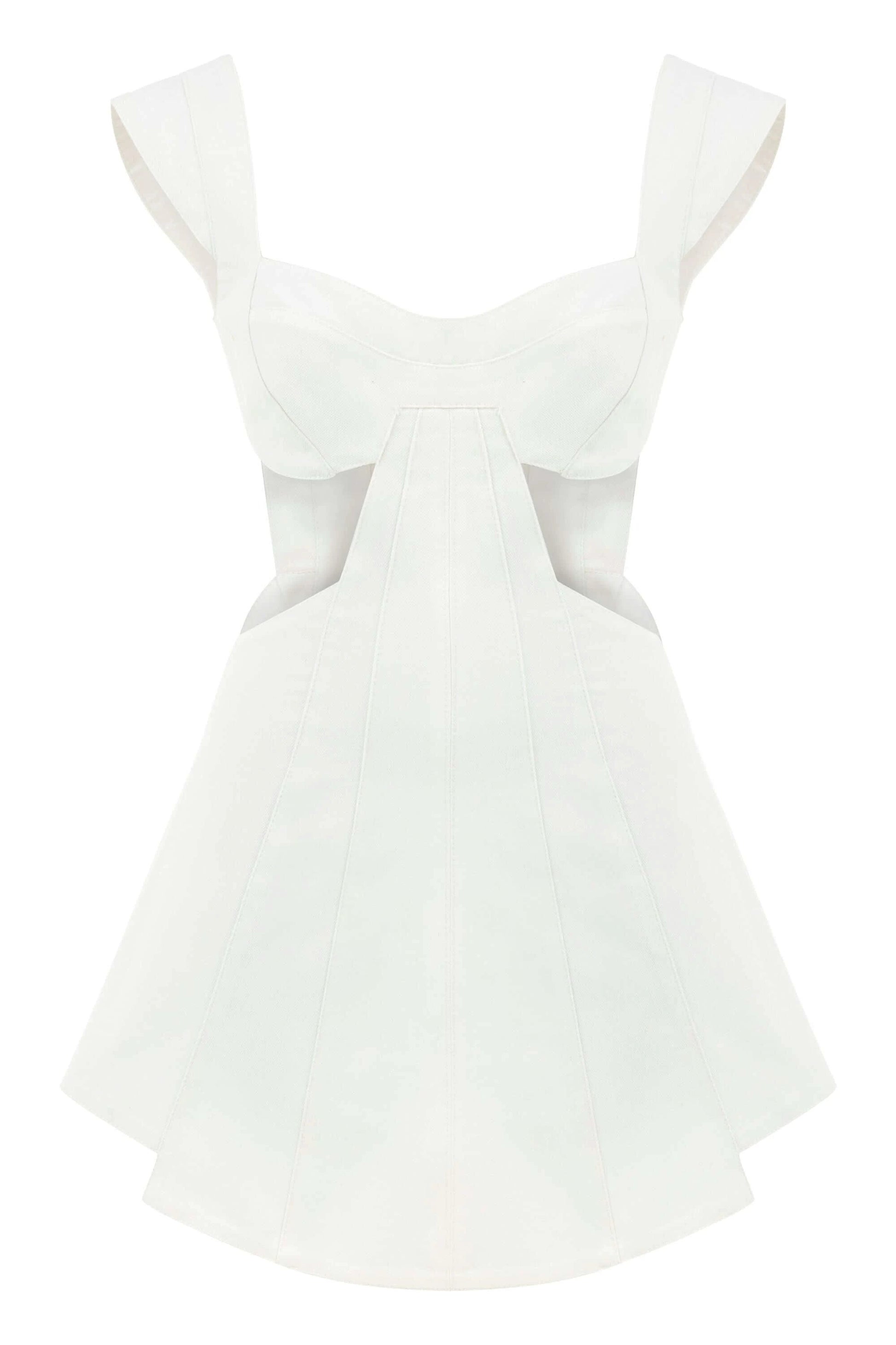 JENDUE Ron White Cut Out Denim Mini Dress - Modern & Chic by Jendue