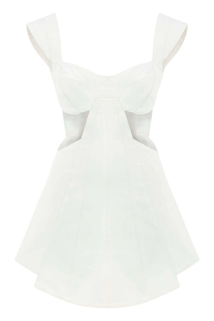 JENDUE Ron White Cut Out Denim Mini Dress - Modern & Chic by Jendue
