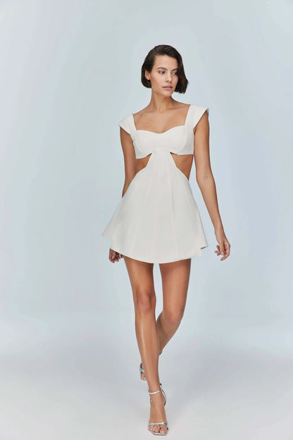 JENDUE Ron White Cut Out Denim Mini Dress - Modern & Chic by Jendue