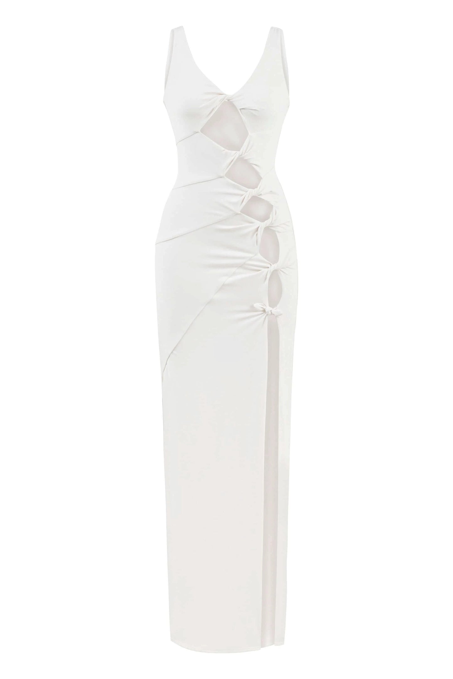 JENDUE Sara Dress - Elegant Cut-Out Maxi | Event Wear by Jendue