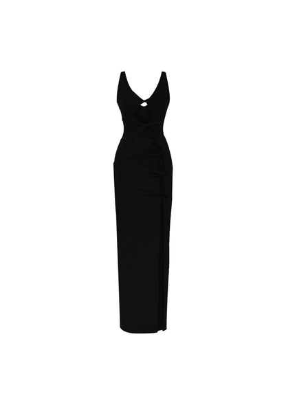 JENDUE Sara Dress - Elegant Cut-Out Maxi | Event Wear by Jendue