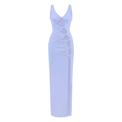 JENDUE Sara Dress - Elegant Cut-Out Maxi | Event Wear by Jendue