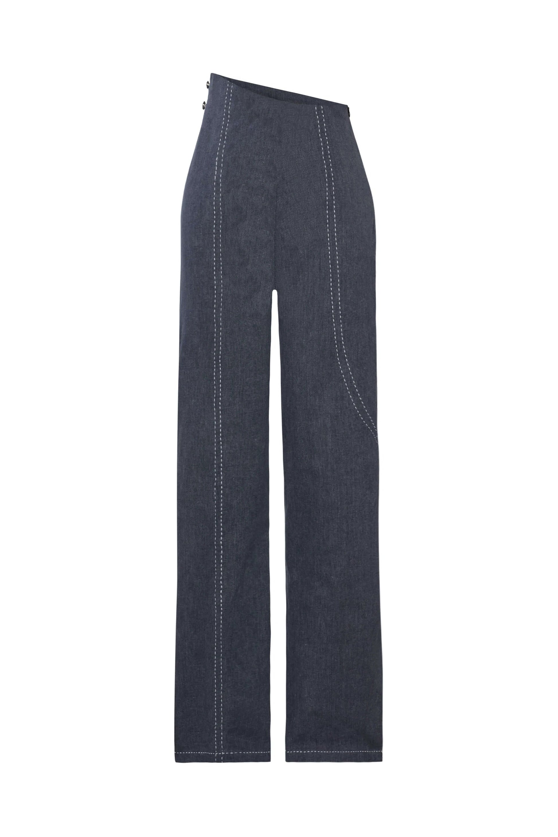 JENDUE Serendipity Denim Jean - Asymmetrical Waist Jeans by Jendue