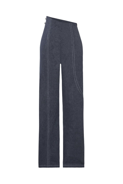 JENDUE Serendipity Denim Jean - Asymmetrical Waist Jeans by Jendue