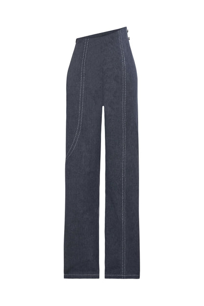 JENDUE Serendipity Denim Jean - Asymmetrical Waist Jeans by Jendue