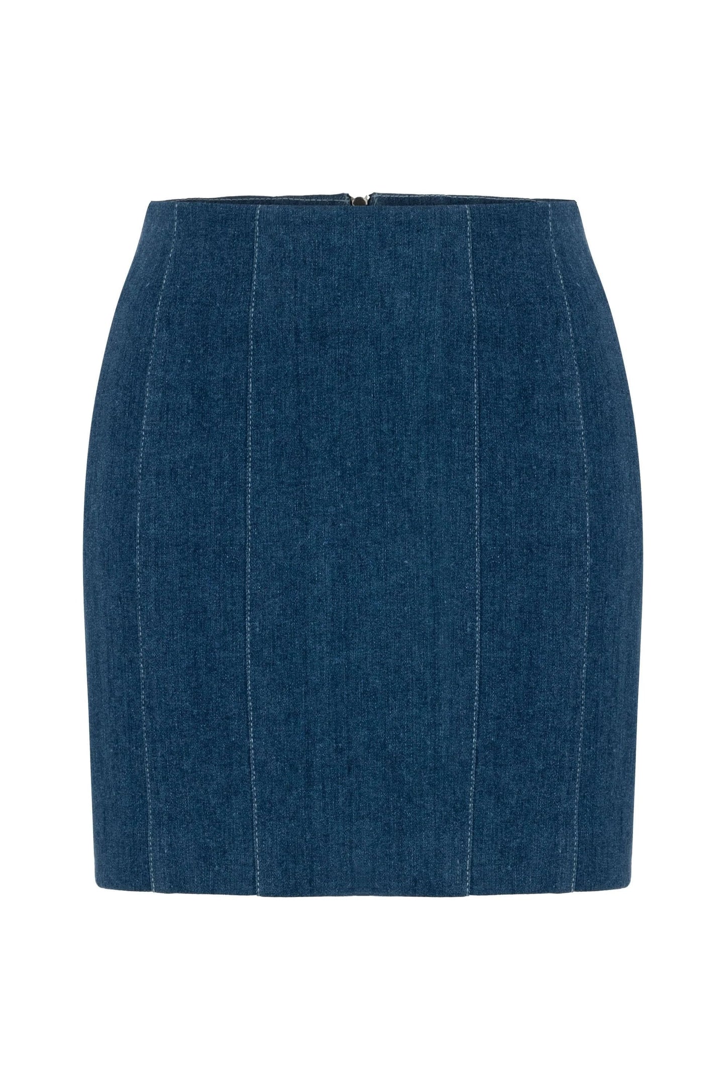 JENDUE Sosa Denim Skirt - High-Waisted Blue Mini Skirt by Jendue
