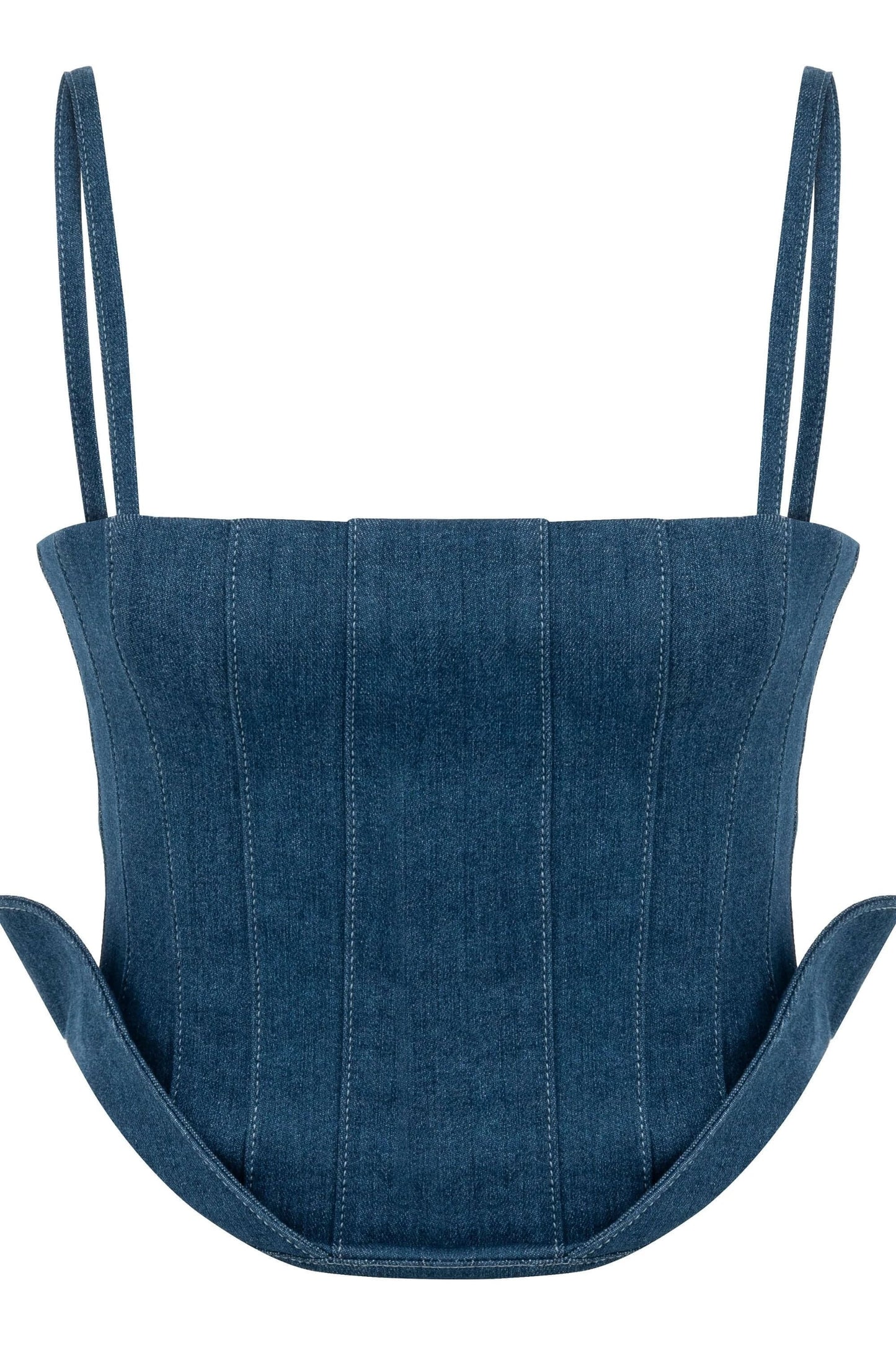 JENDUE Sosa Denim Top - Strapless Denim Corset by Jendue