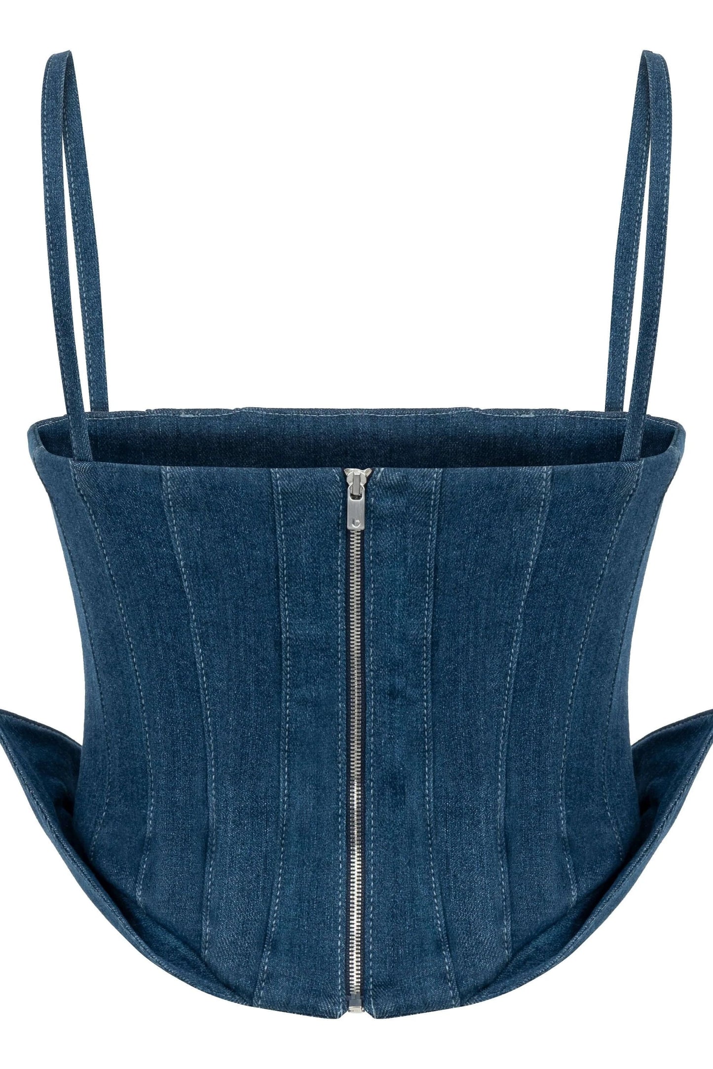 JENDUE Sosa Denim Top - Strapless Denim Corset by Jendue
