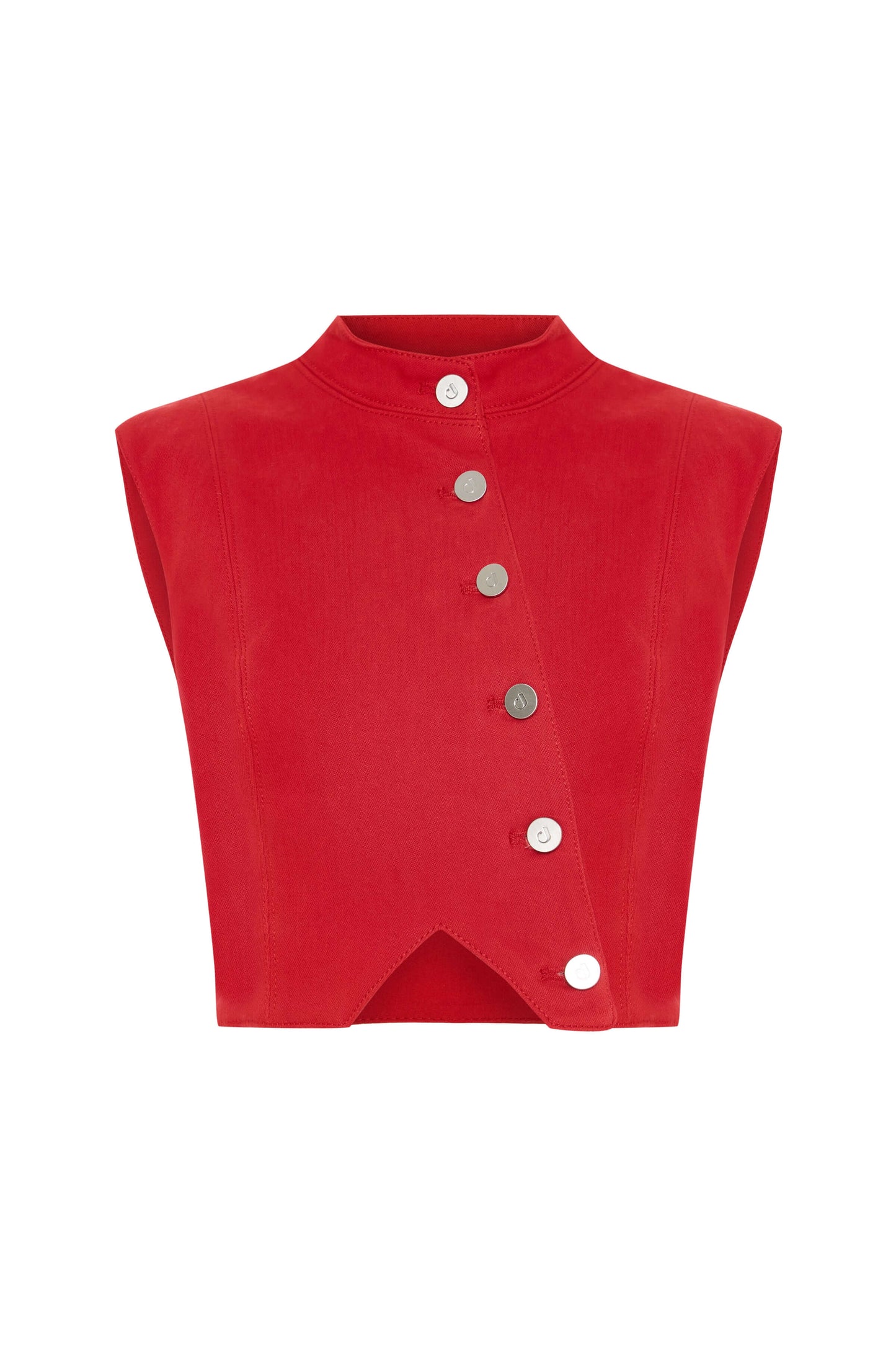 JENDUE Soul Flame Denim Crop Top