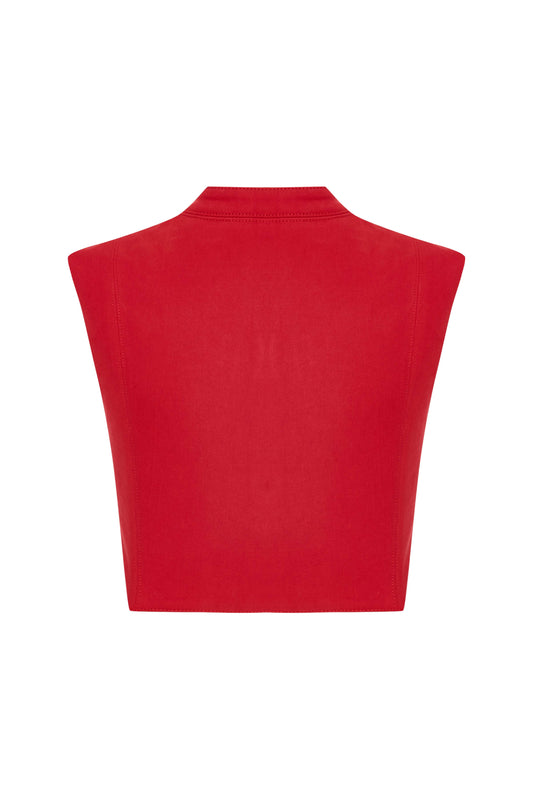 JENDUE Soul Flame Denim Crop Top