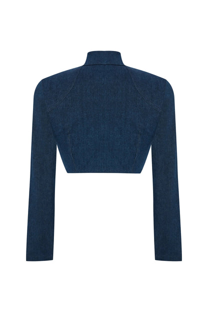 JENDUE Sublime Denim Jacket - Cropped, Structured & Stylish by Jendue