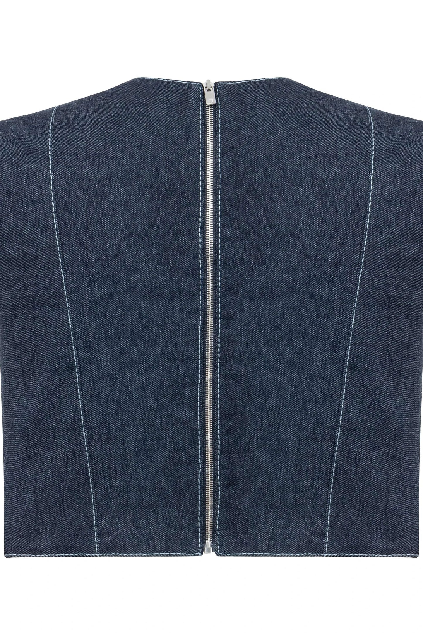 JENDUE Vonk Crop Denim Top - Stylish Women's Jean Vest by Jendue