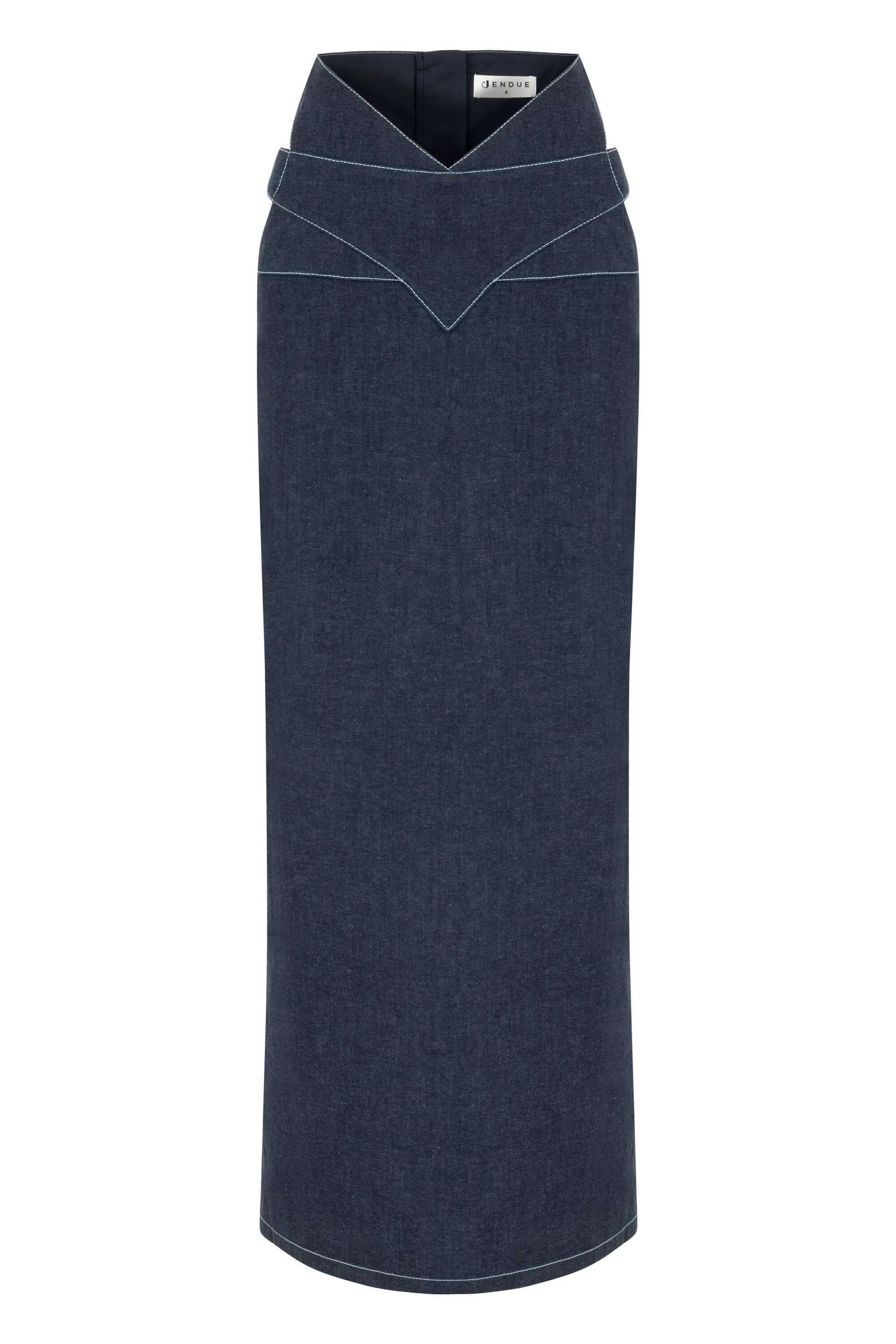 JENDUE Vonk Cut Out Denim Skirt - Stylish Women's Maxi by Jendue