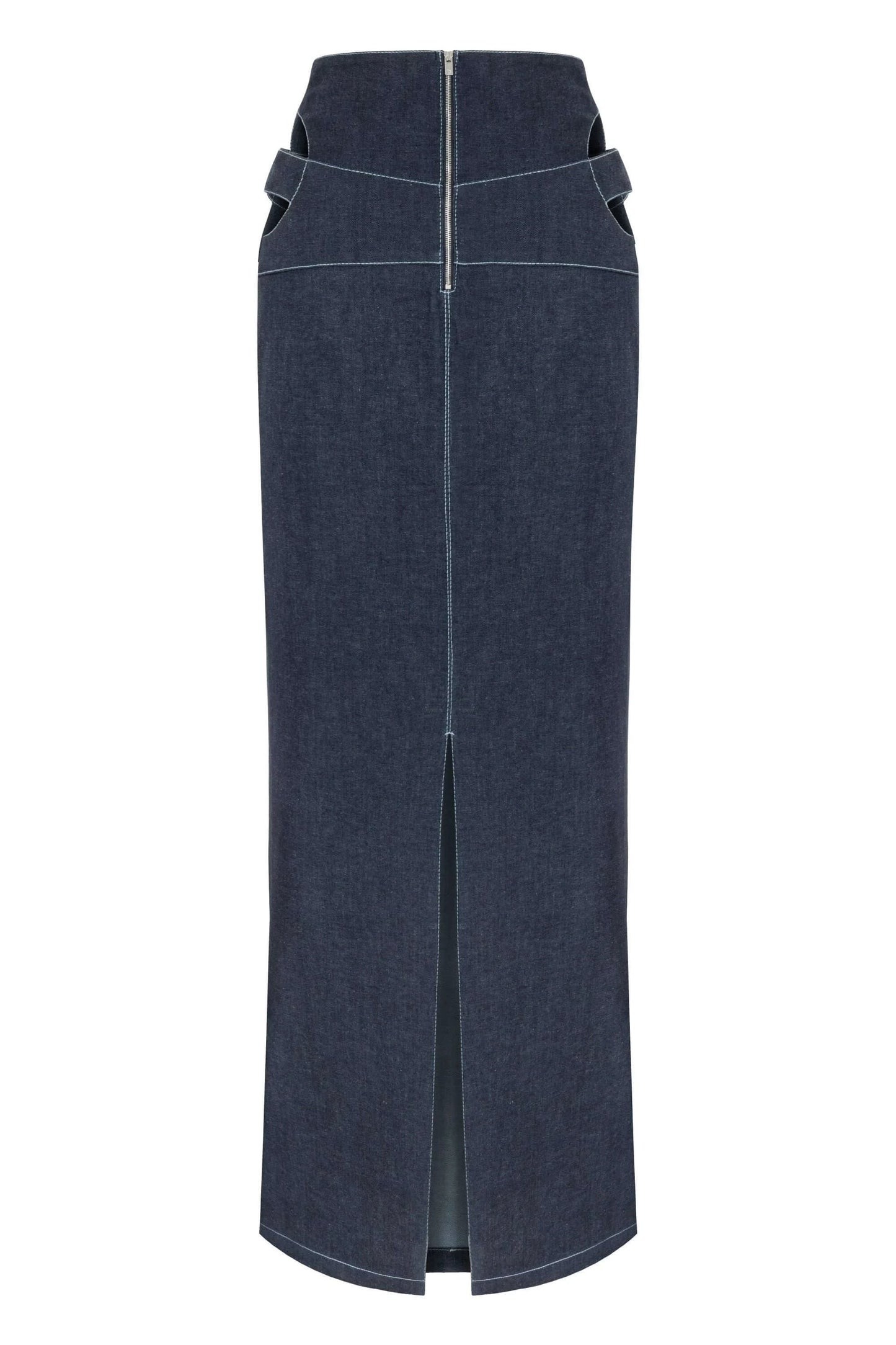 JENDUE Vonk Cut Out Denim Skirt - Stylish Women's Maxi by Jendue