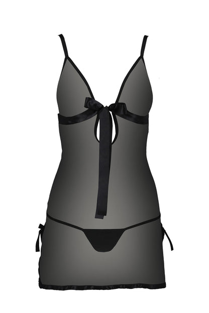 Sexy Sheer Mesh Chemise Casmir Kea Black-2