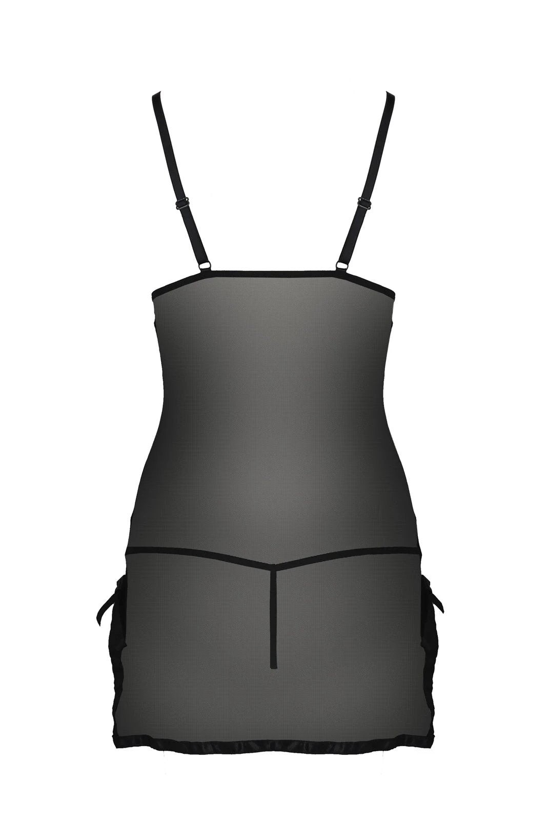Sexy Sheer Mesh Chemise Casmir Kea Black by Passion Lingerie