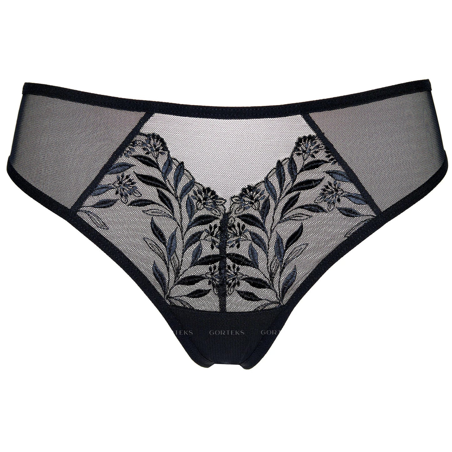 Sheer Mid Rise Bikini Panty Gorteks Libby