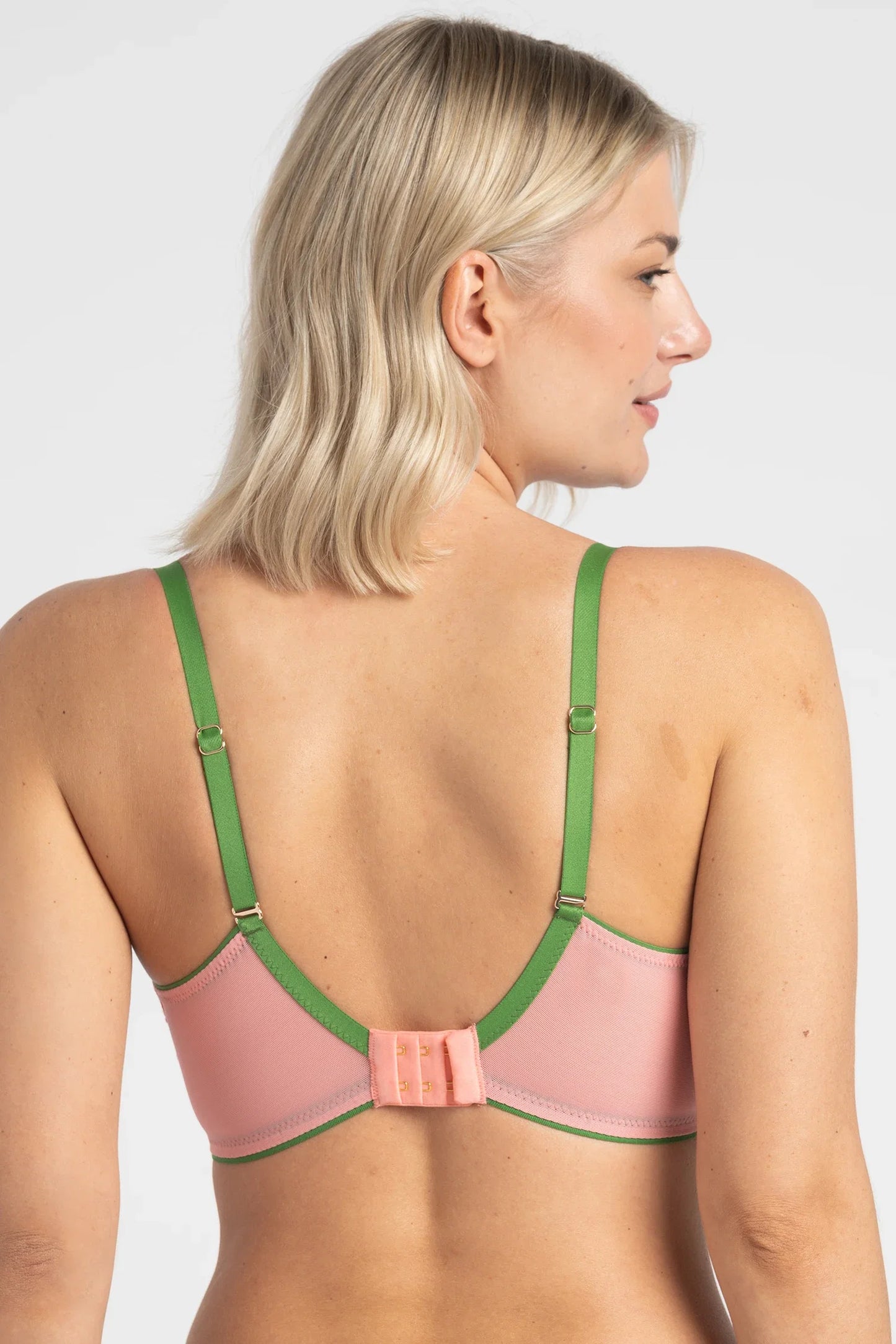 Samanta Lilly Hibiscus Sheer Balconette Bra