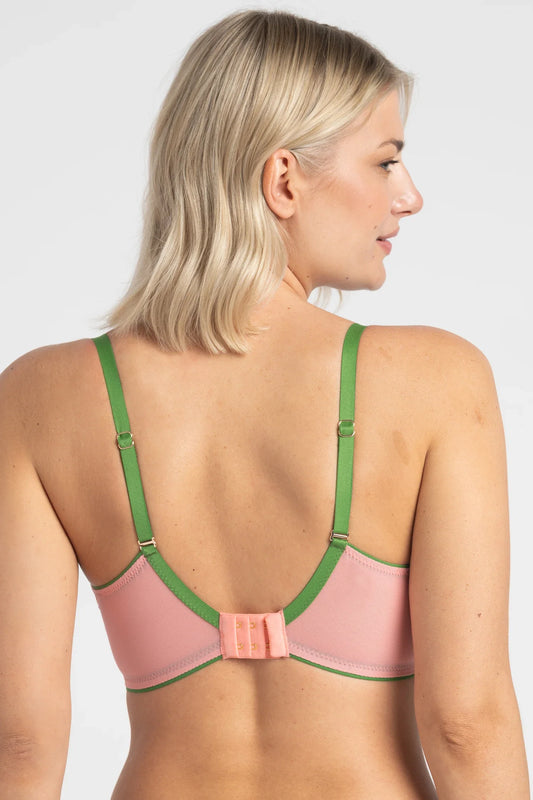 Samanta Lilly Hibiscus Sheer Balconette Bra