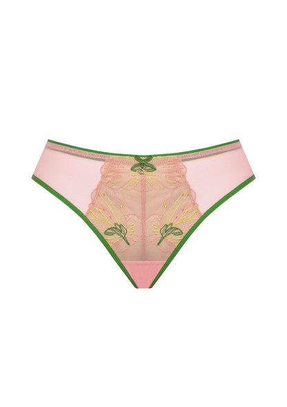 Samanta Lilly Hibiscus Sheer Brazilian Panty