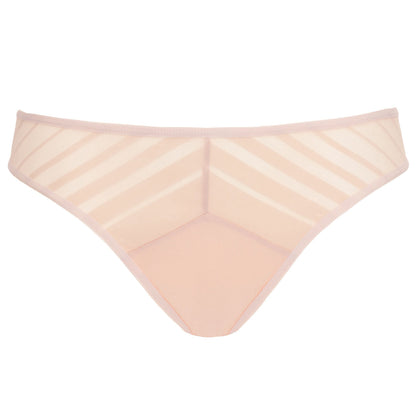 Gorteks Luna Blush Sheer Striped Bikini Panty