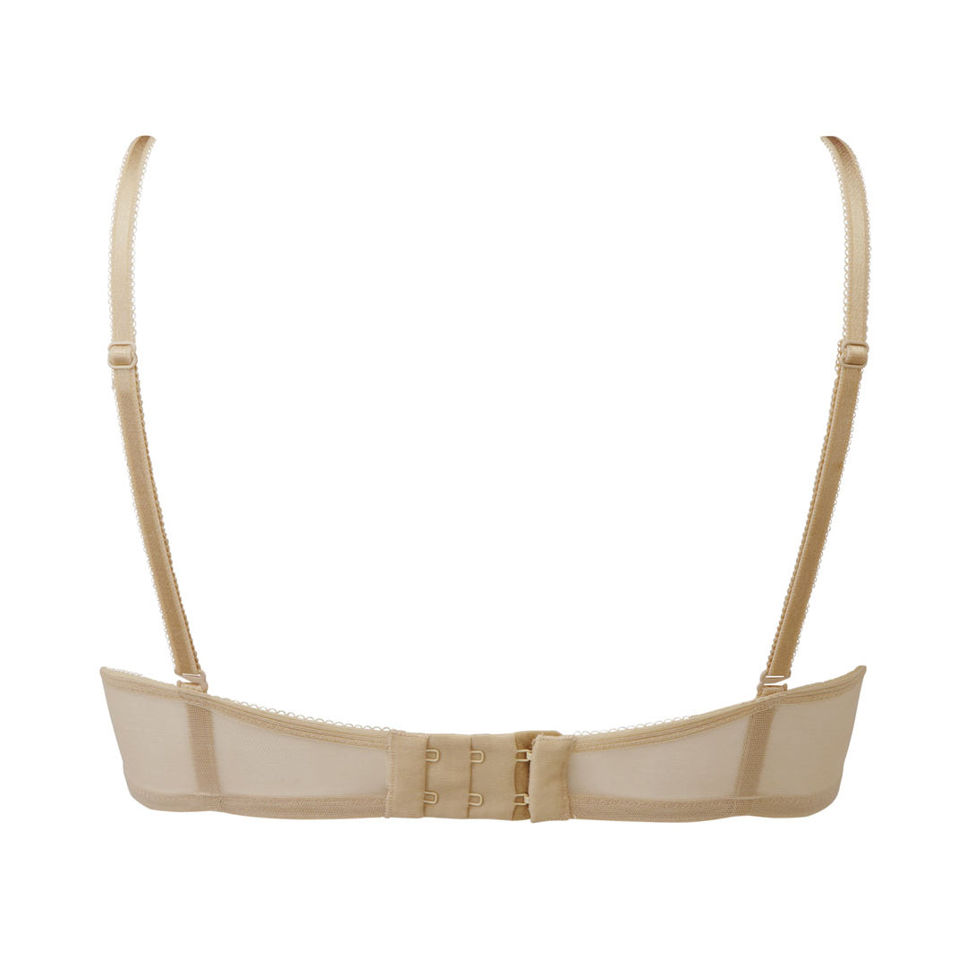 Gossard Glossies Lace Nude Sheer Molded Bra Nude