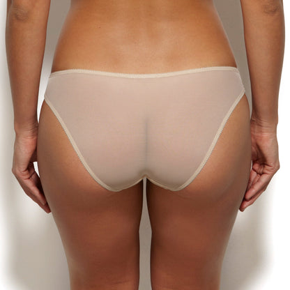 Gossard Glossies Lace Nude Sheer Bikini Panty