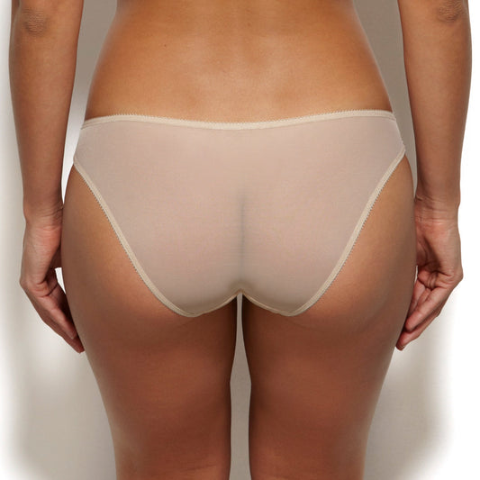 Gossard Glossies Lace Nude Sheer Bikini Panty
