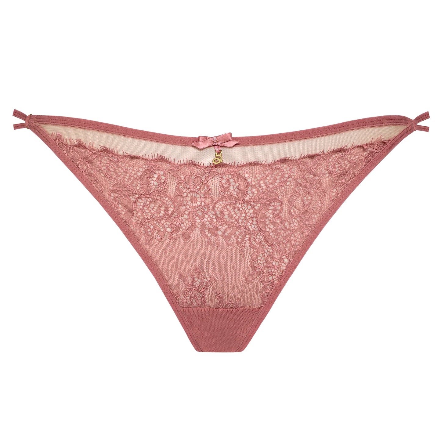 Samanta Naomi Rose Lace Low-Rise String Panty