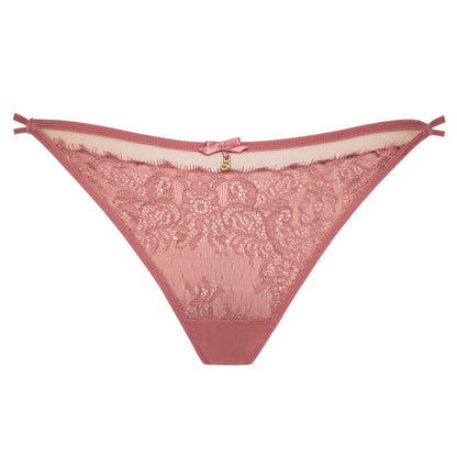 Samanta Naomi Rose Lace Low-Rise String Panty