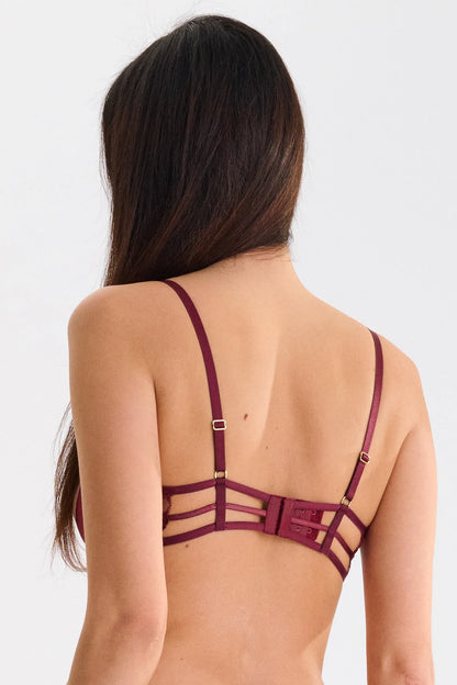 Lisca Adventure Garnet Red Open Cup Bra