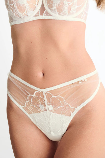 Lisca Miracle Crystal Ecru Brazilian Panty