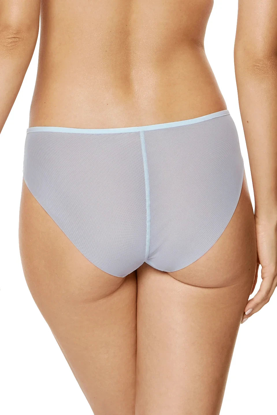 Gorteks Mable Baby Blue Sheer Mesh Bikini Panty