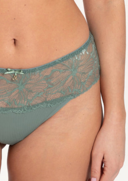 Samanta Mila Sage Lace Thong Panty