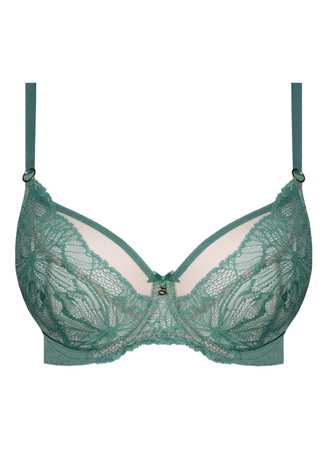 Samanta Mila Sage Lace Plunge Bra
