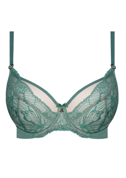 Samanta Mila Sage Lace Plunge Bra