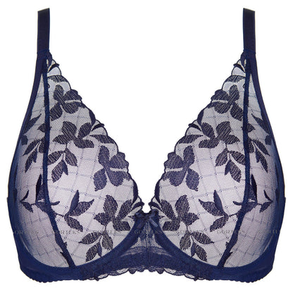 Sheer Mesh Plunge Bra Gorteks Mona
