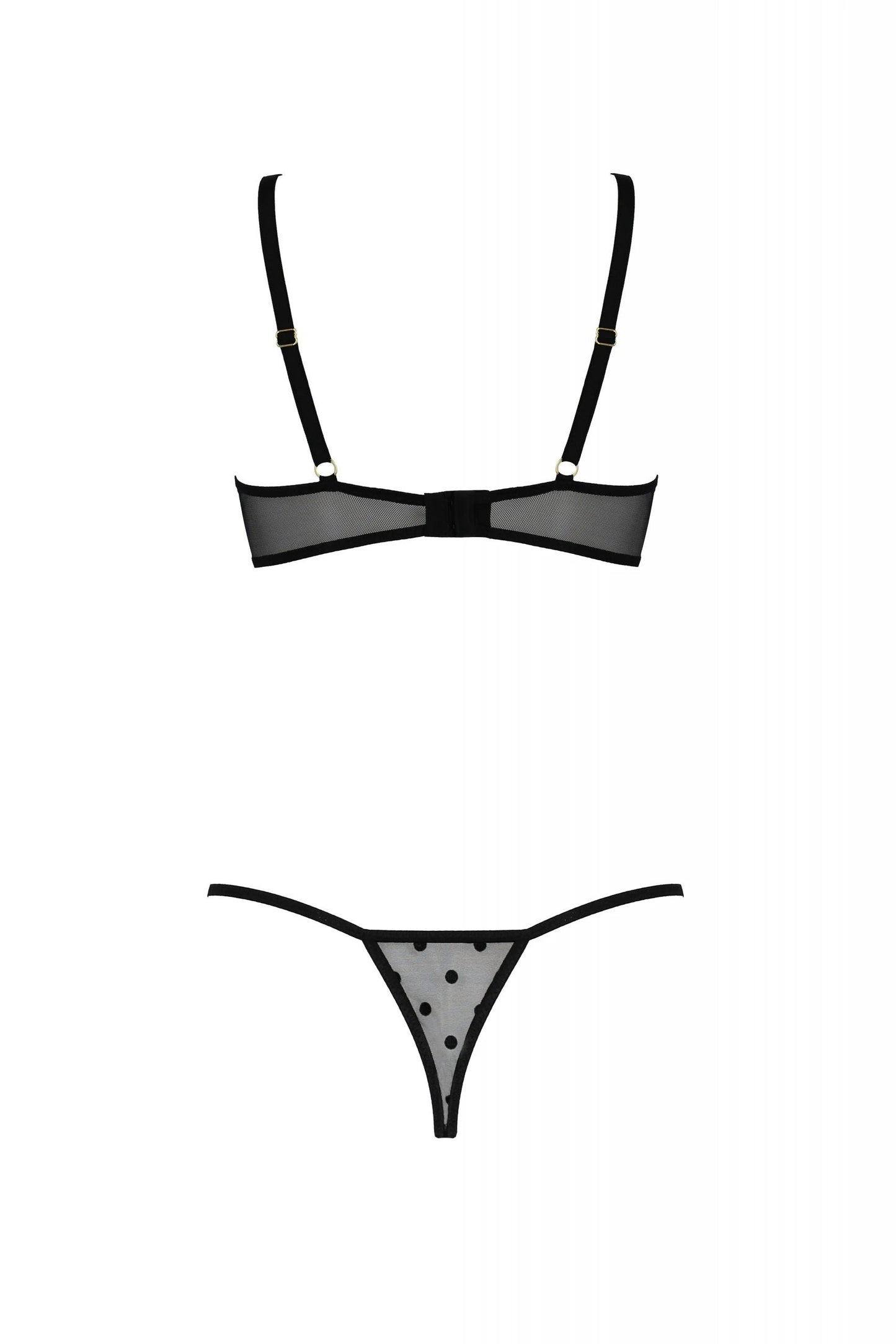 Sexy Open Cup Bra & Sheer String Passion Marina by Passion Lingerie
