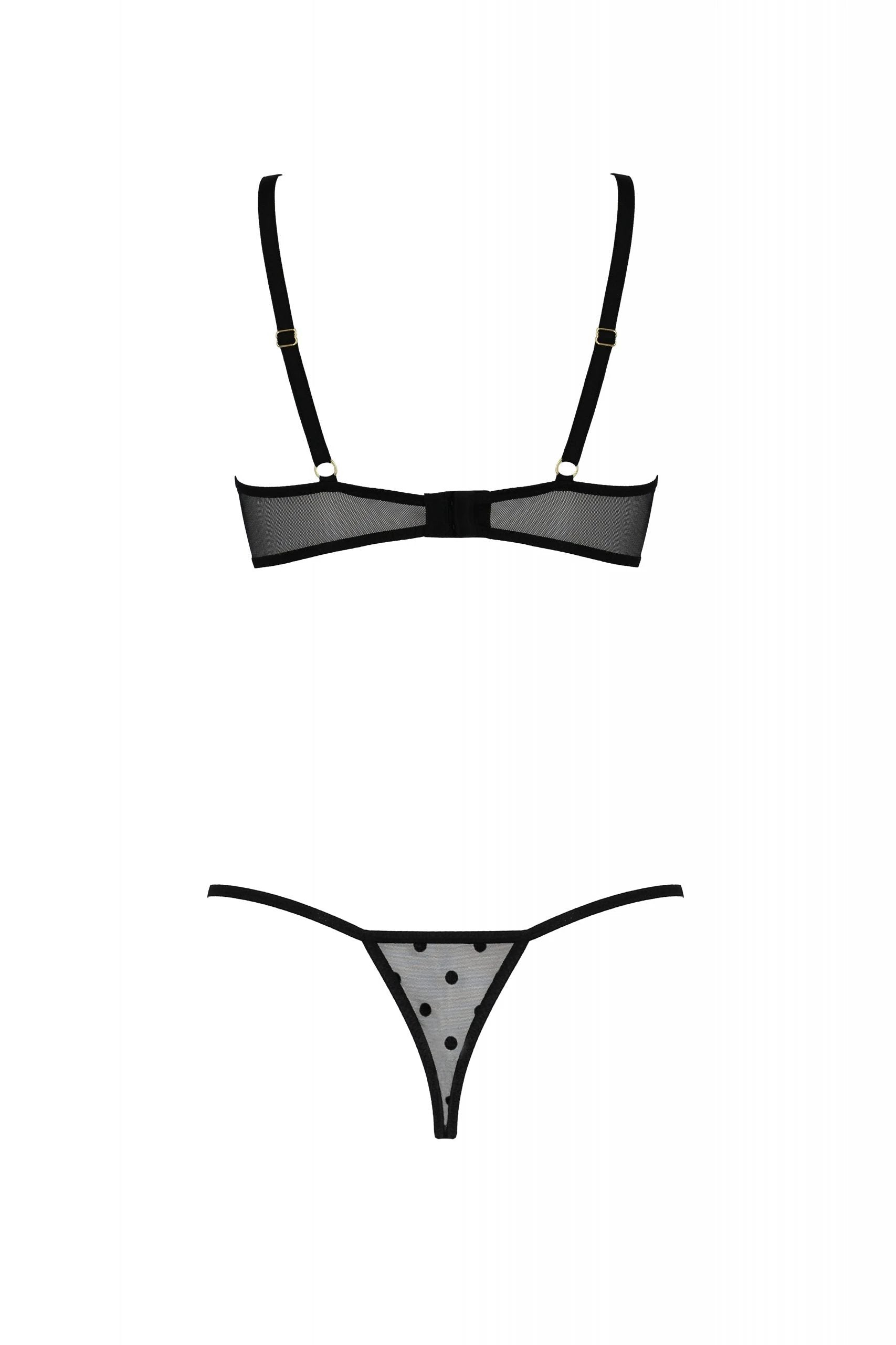 Sexy Open Cup Bra & Sheer String Passion Marina by Passion Lingerie