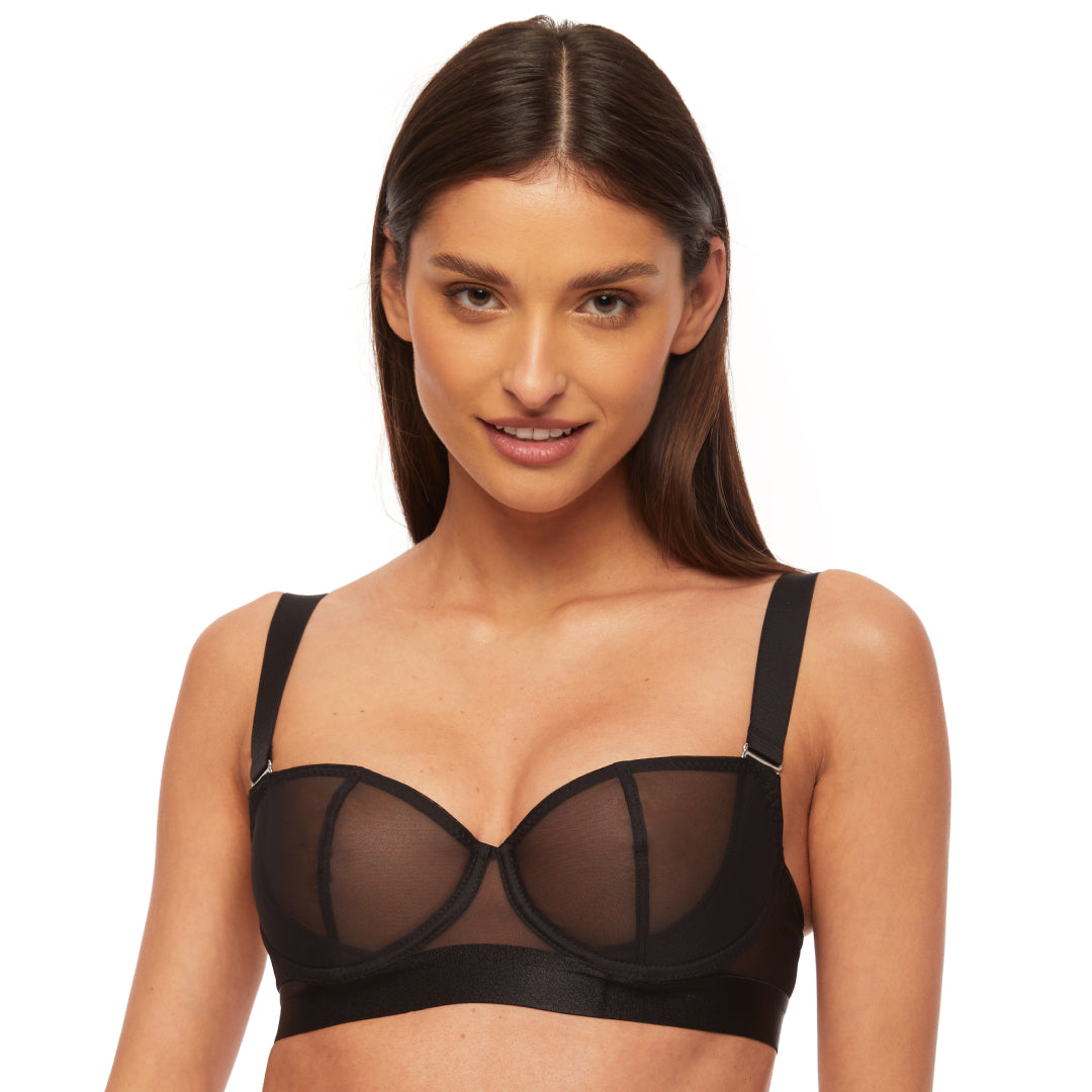 Kinga Mist Sheer Mesh Balconette Bra