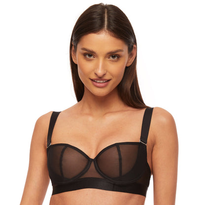 Kinga Mist Sheer Mesh Balconette Bra