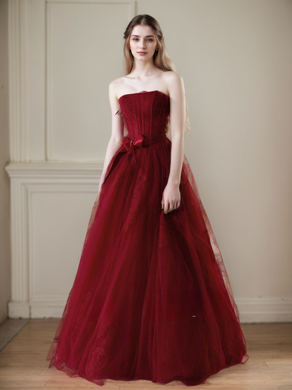 Evening Allegro Strapless Tulle Ball Gown